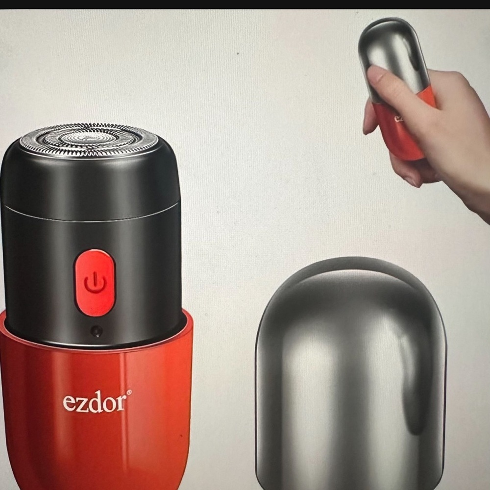 Red and Black Portable bikini trimmer